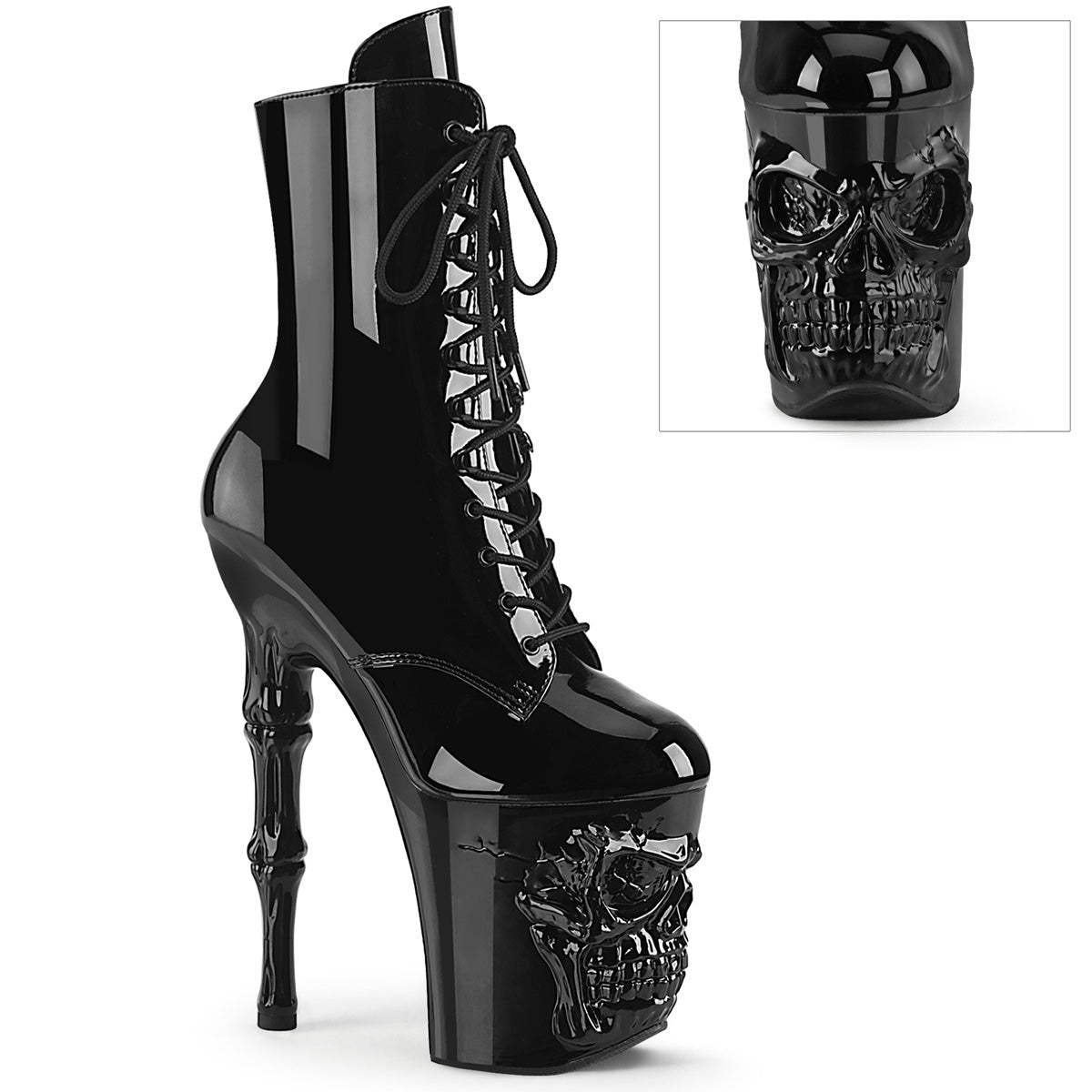 8 Inch Heel RAPTURE-1020 Black Patent