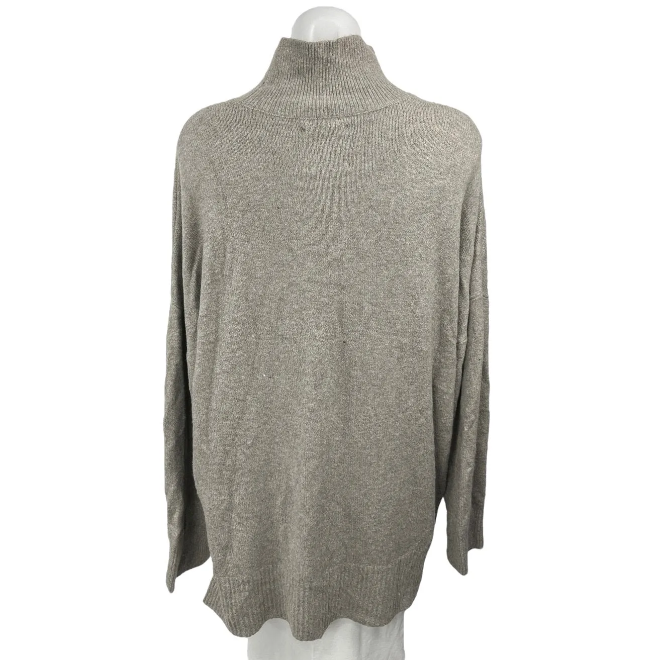 Abercrombie & Fitch Women's Gray Knit Turtleneck Pullover Sweater Top Size M