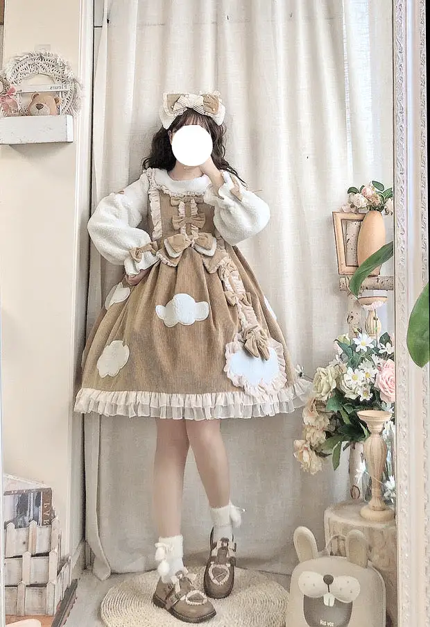 above the cloud winter cloud lolita dress 2021 winter