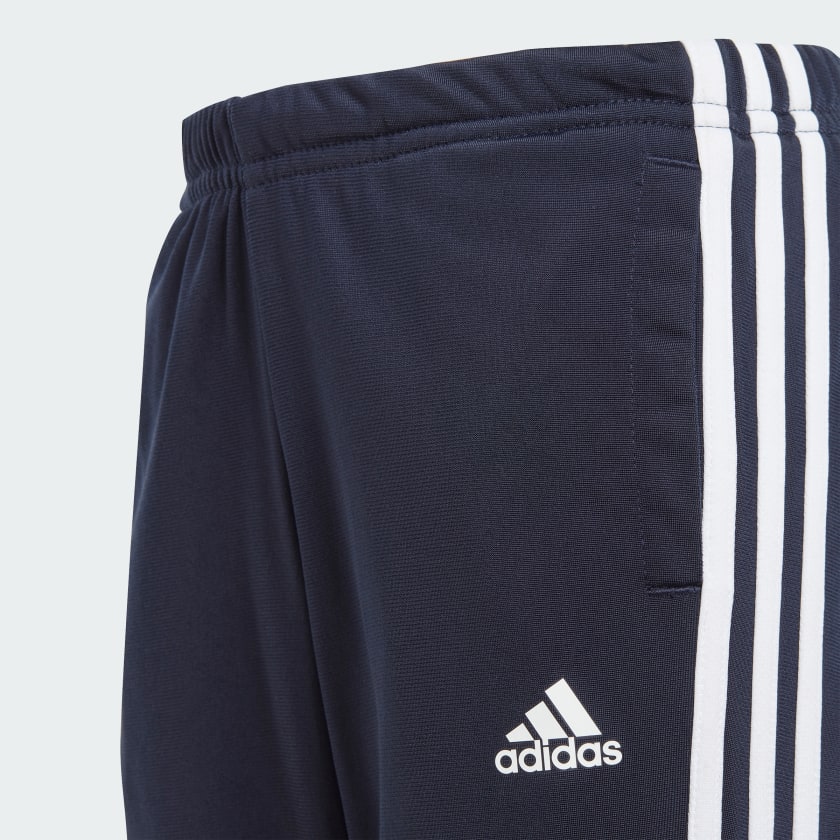 ADIDAS JUNIOR LITTLE KIDS 3-STRIPES SHINY TRACKSUIT BLUE