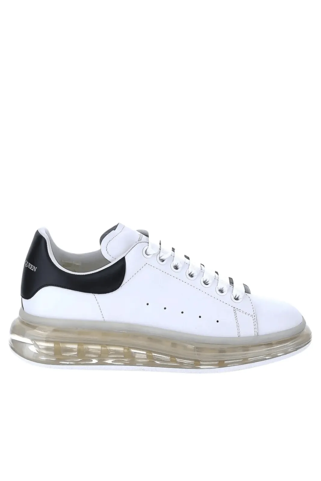 Alexander McQueen Oversize  White/Black Clear Sole Sneakers