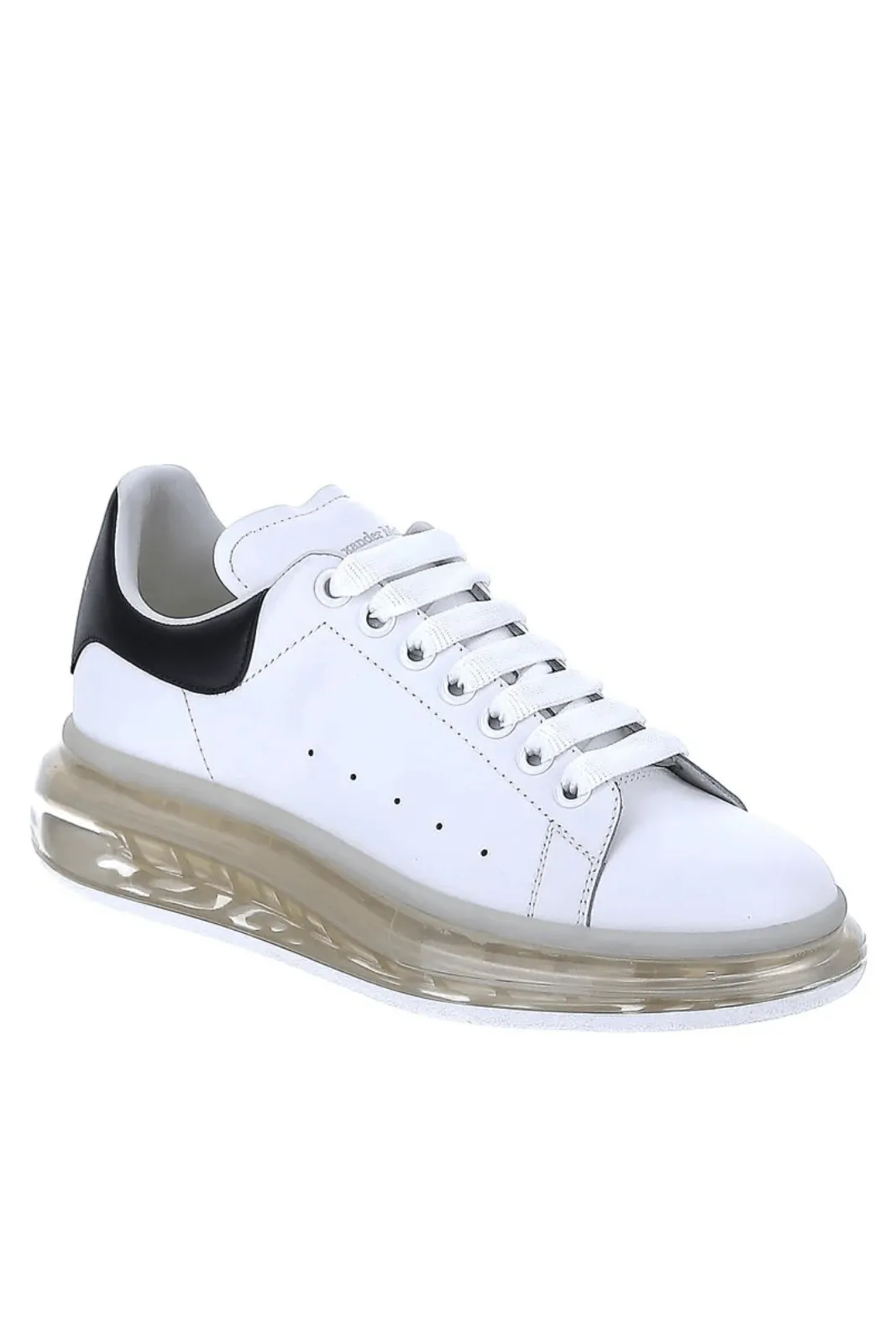 Alexander McQueen Oversize  White/Black Clear Sole Sneakers