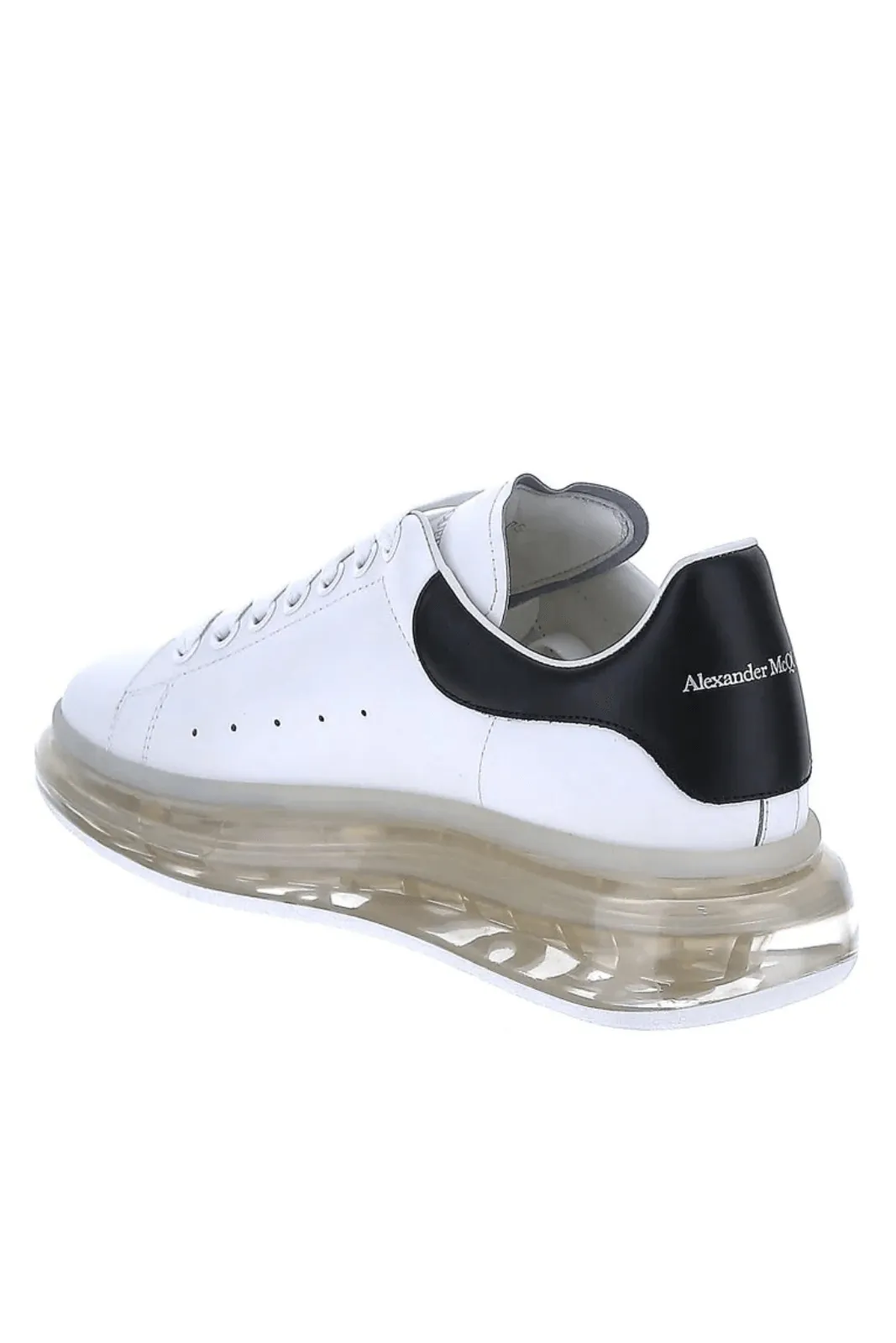 Alexander McQueen Oversize  White/Black Clear Sole Sneakers