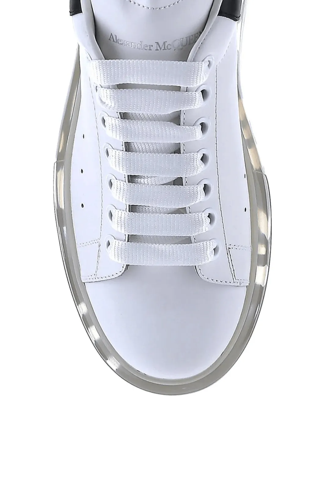 Alexander McQueen Oversize  White/Black Clear Sole Sneakers