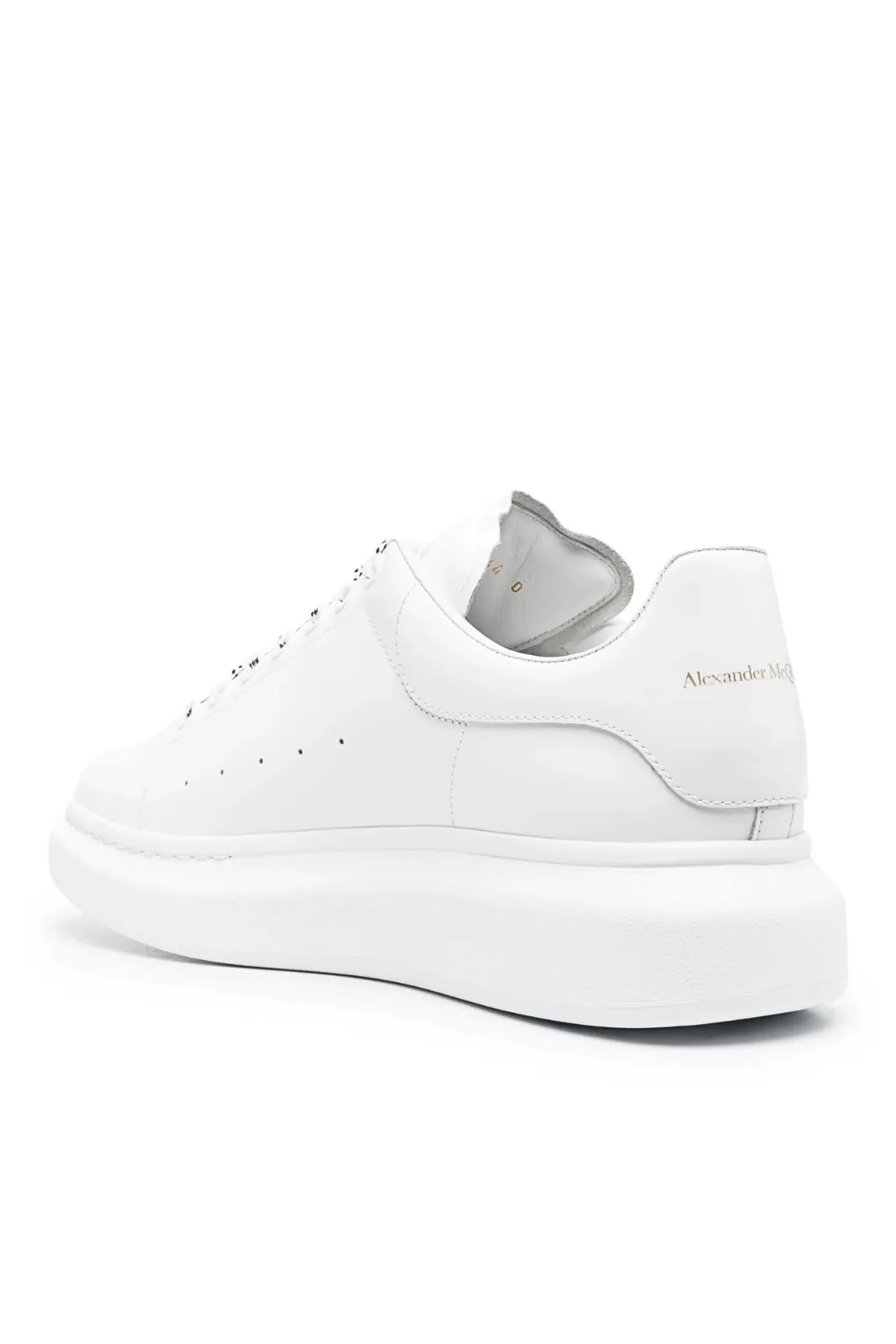 Alexander McQueen Oversized leather Man sneakers Full White