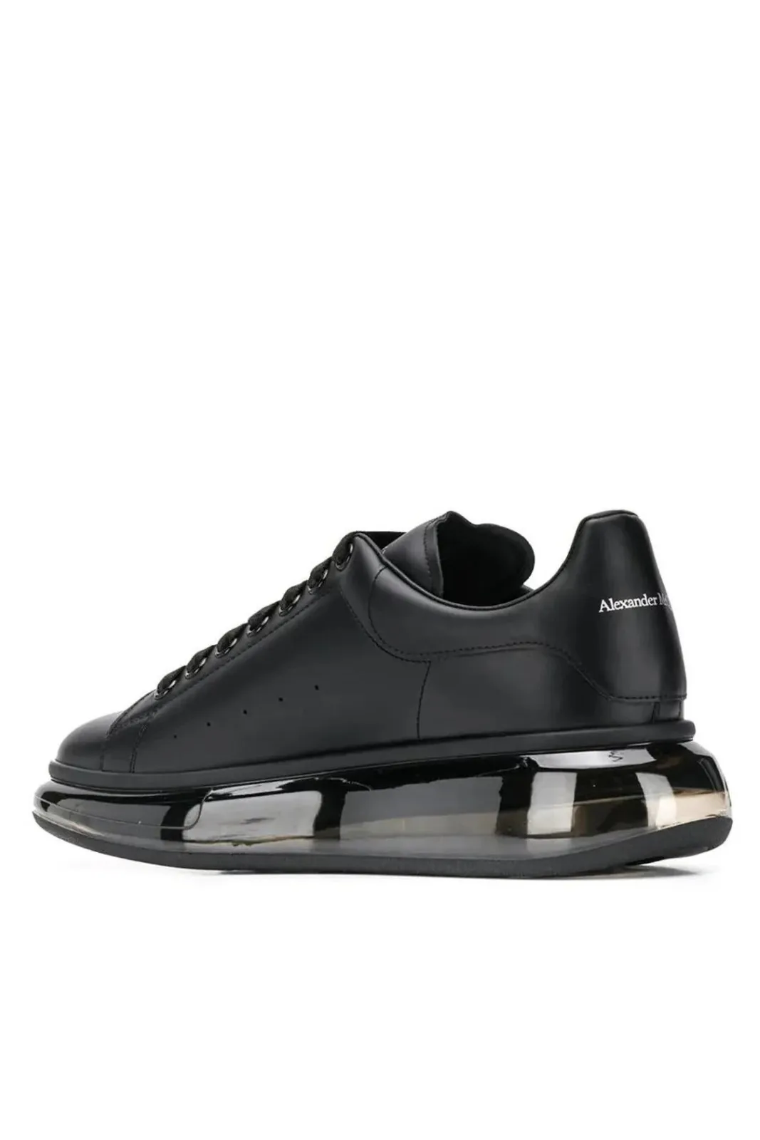 Alexander McQueen Oversized Low-Top Black Clear Sole Woman Sneakers