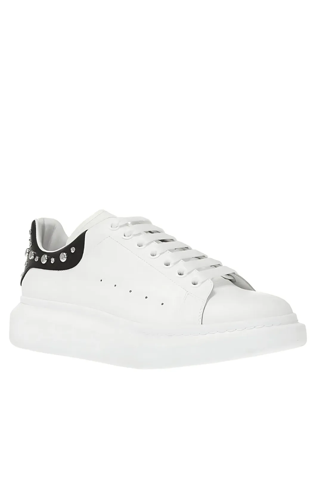 Alexander McQueen Oversized Sneakers White Black Studded