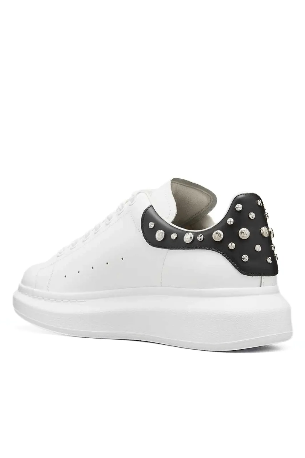 Alexander McQueen Oversized Sneakers White Black Studded