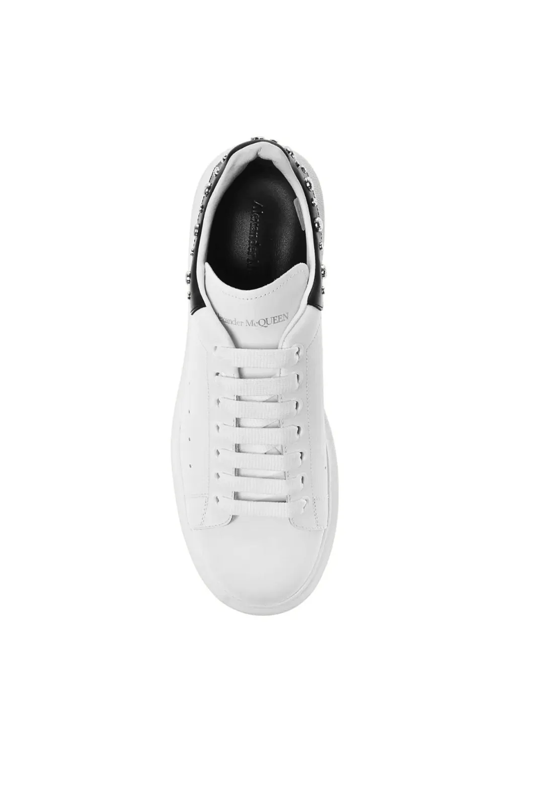 Alexander McQueen Oversized Sneakers White Black Studded