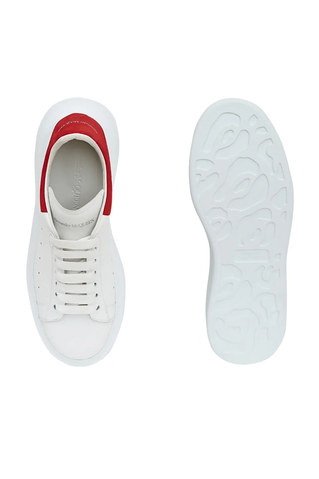 Alexander McQueen Oversized White Red low-top sneakers