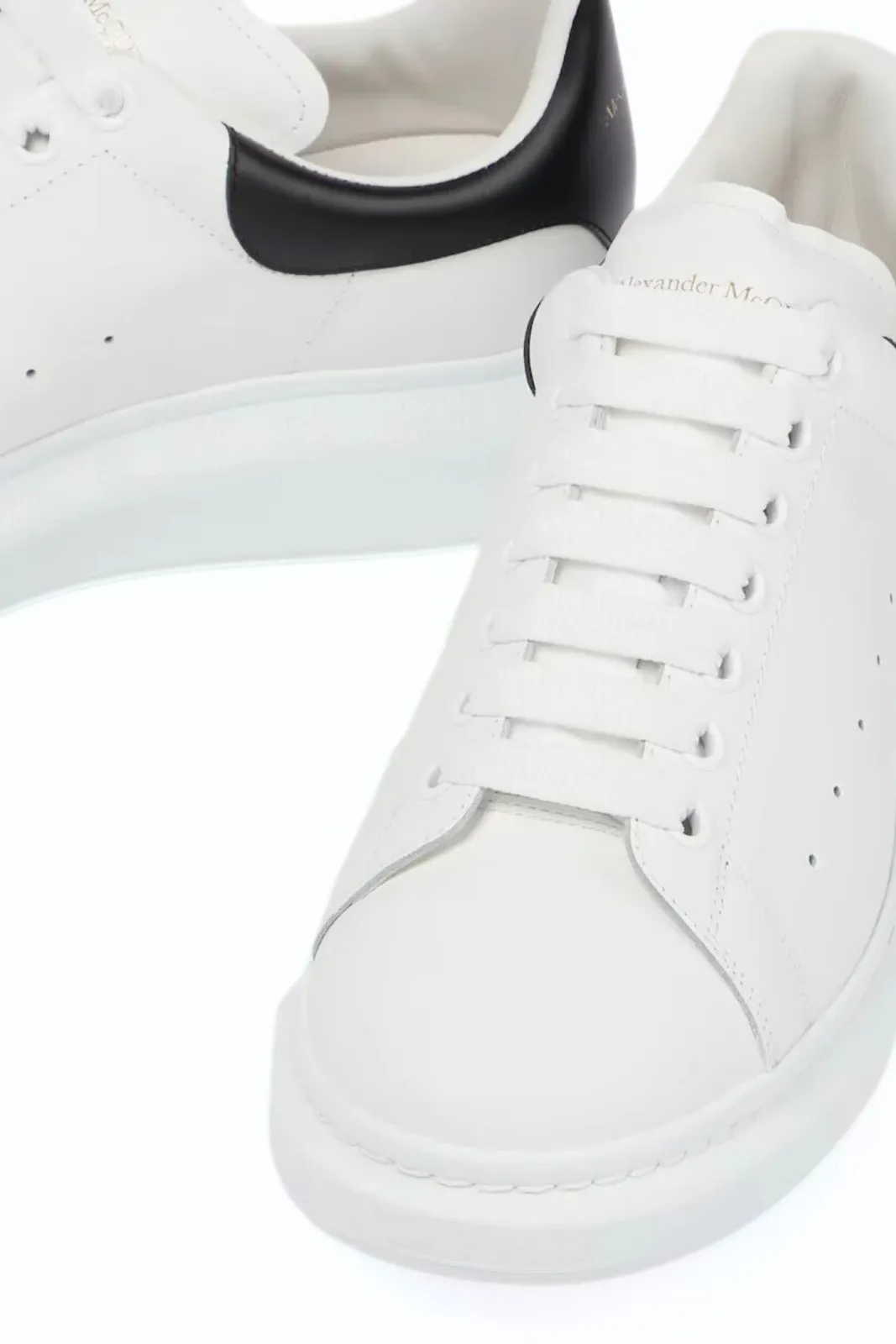 Alexander McQueen Oversized White/Black low-top sneakers