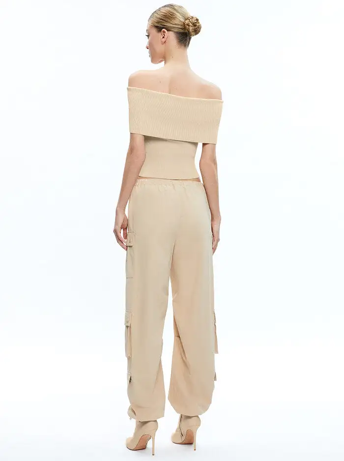 Alice + Olivia - Shara Parachute Pants - Almond