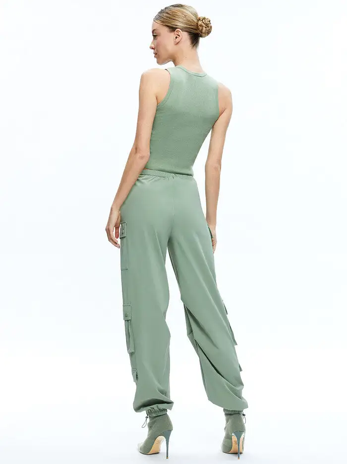 Alice + Olivia - Shara Parachute Pants - Sage