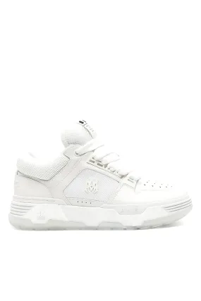 Amiri MA-1 leather-trim mesh man sneakers white