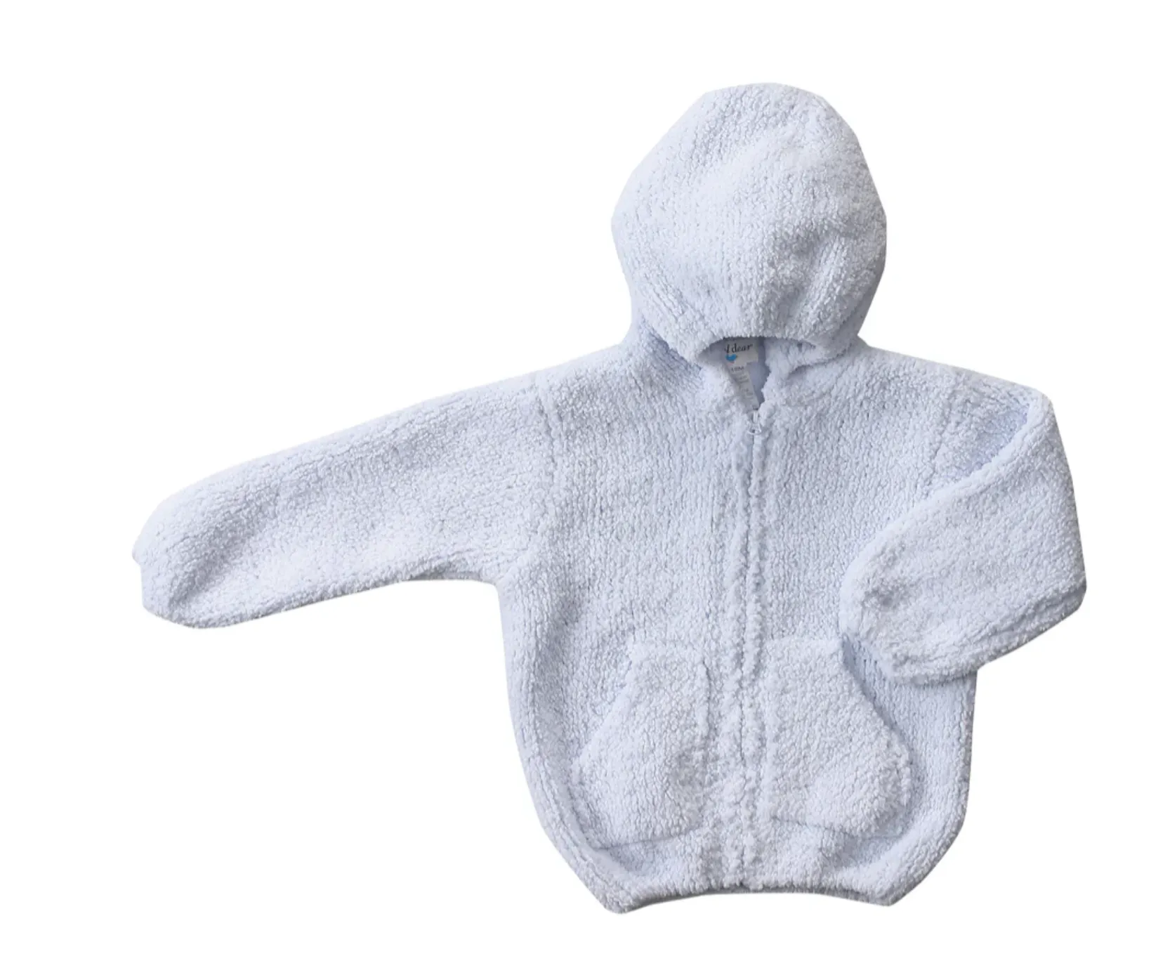 Angel Dear Chenille Hoodie- Light Blue