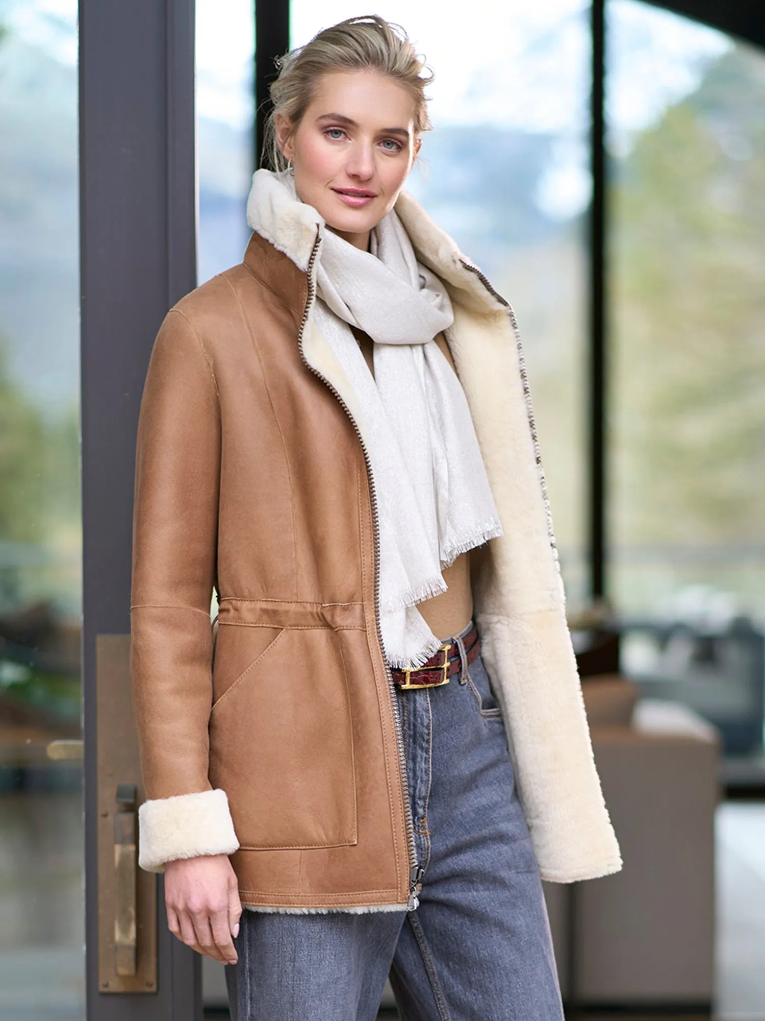 Annelie Reversible Shearling Coat