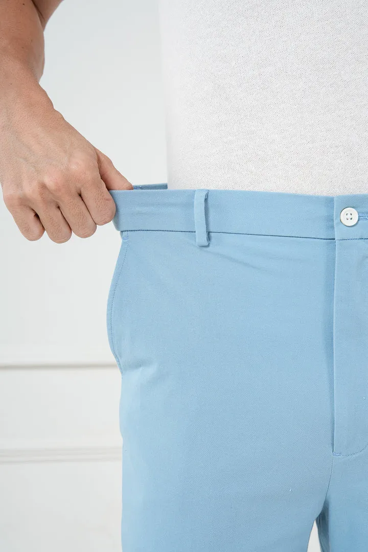 Arctic Blue Stretch Chino Shorts