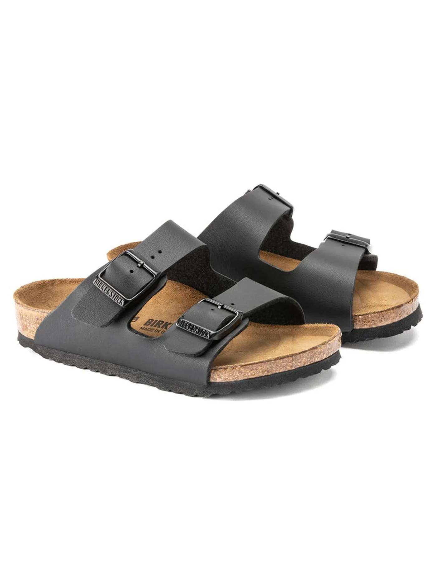 Arizona Birko-flor N Black Sandals (Little Kids)