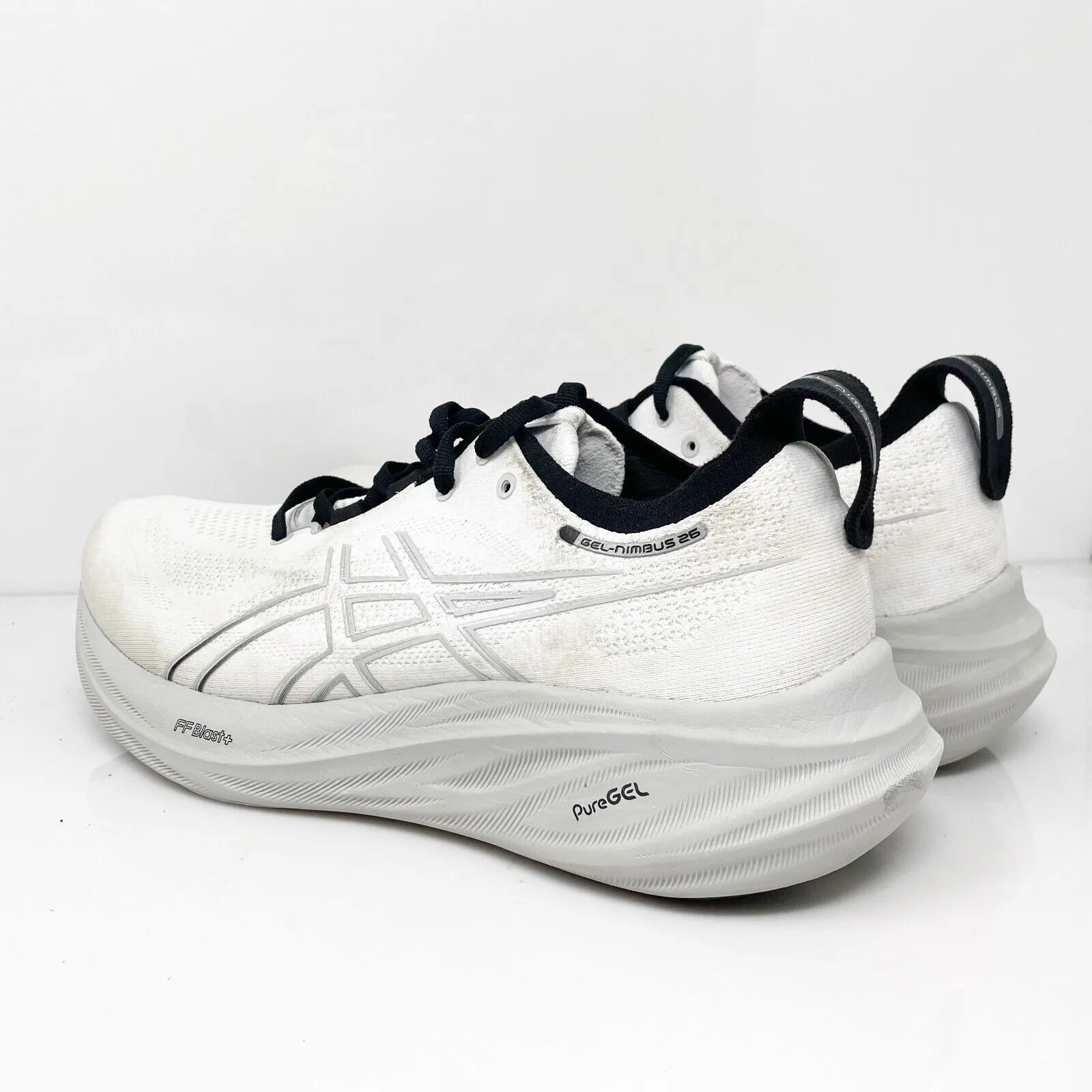 Asics Mens Gel Nimbus 24 1011B893 White Running Shoes Sneakers Size 10