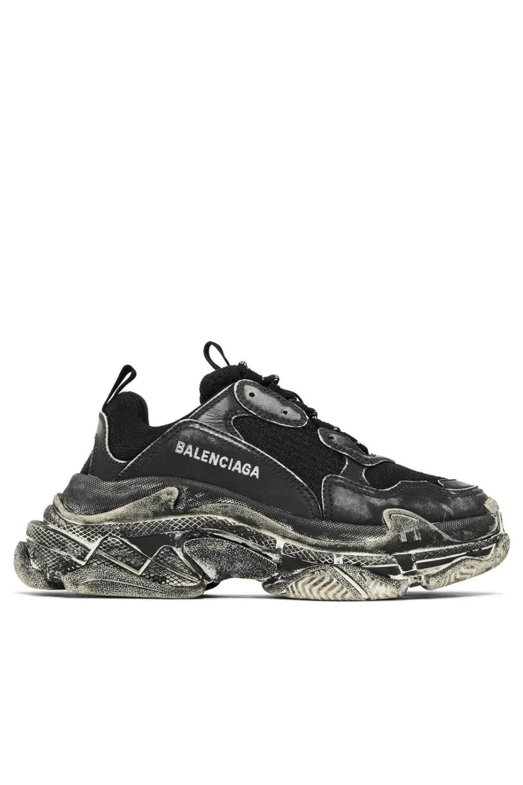 Balenciaga Triple S Black Faded Man Sneakers