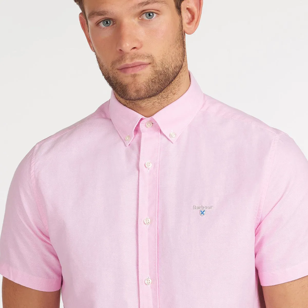 Barbour - Oxford 3 Tailored Fit SS Shirt in Pink