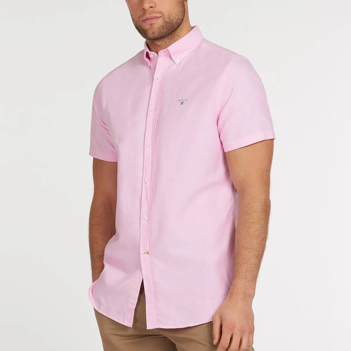 Barbour - Oxford 3 Tailored Fit SS Shirt in Pink