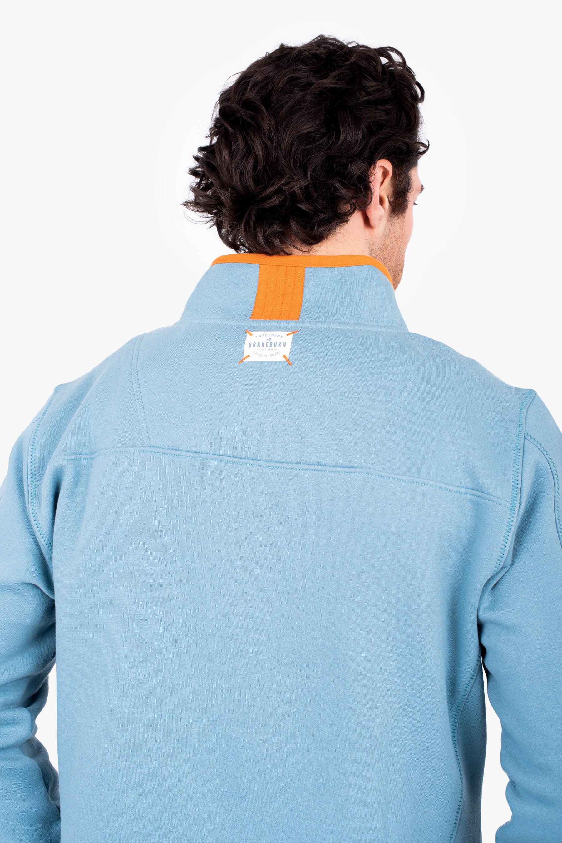 Blue Quarter Zip Sweat