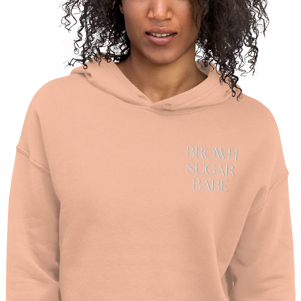 Brown Sugar Babe Cropped Hoodie