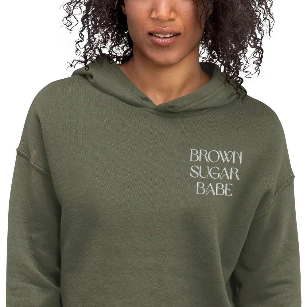 Brown Sugar Babe Cropped Hoodie