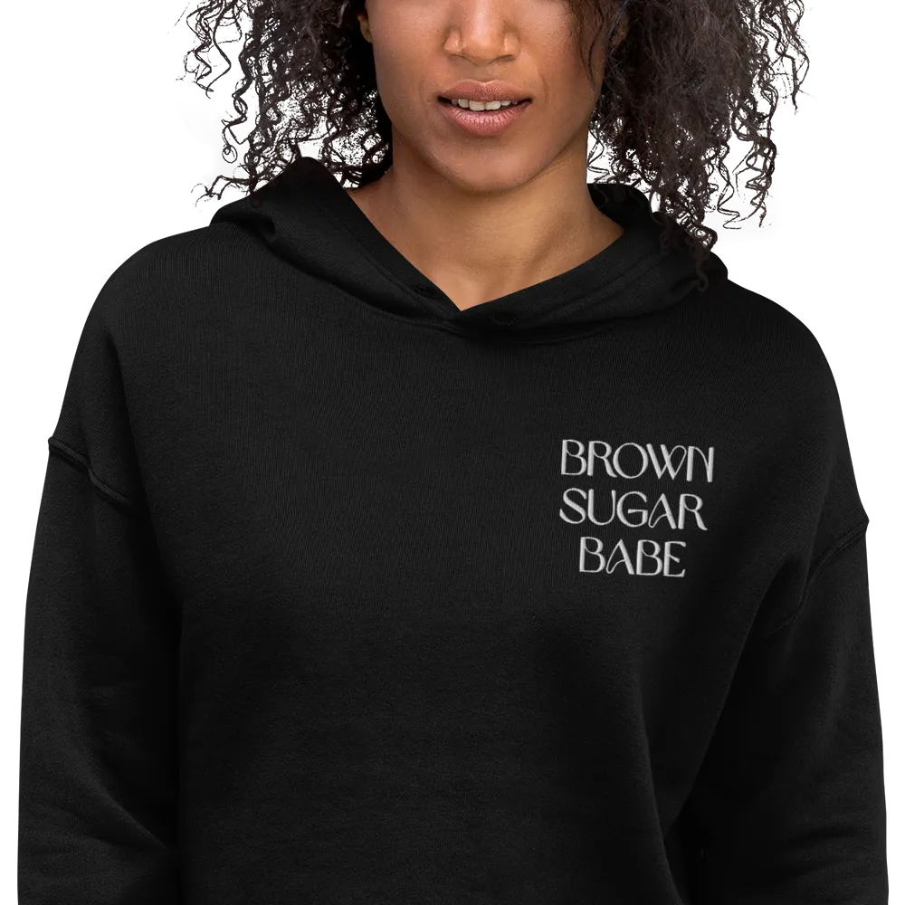 Brown Sugar Babe Cropped Hoodie