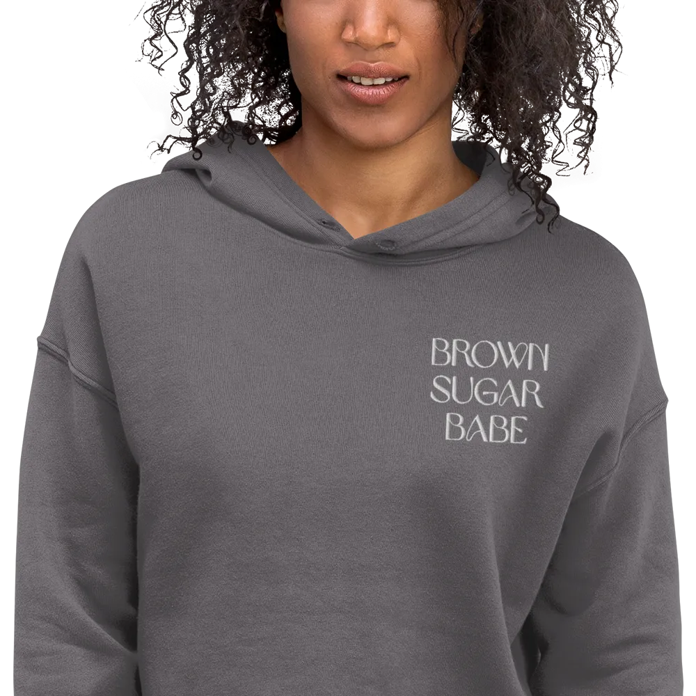 Brown Sugar Babe Cropped Hoodie