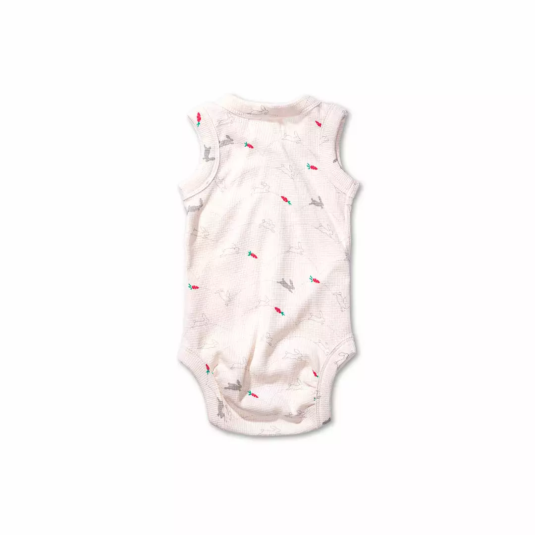 Bunnies Waffle Tank Bodysuit