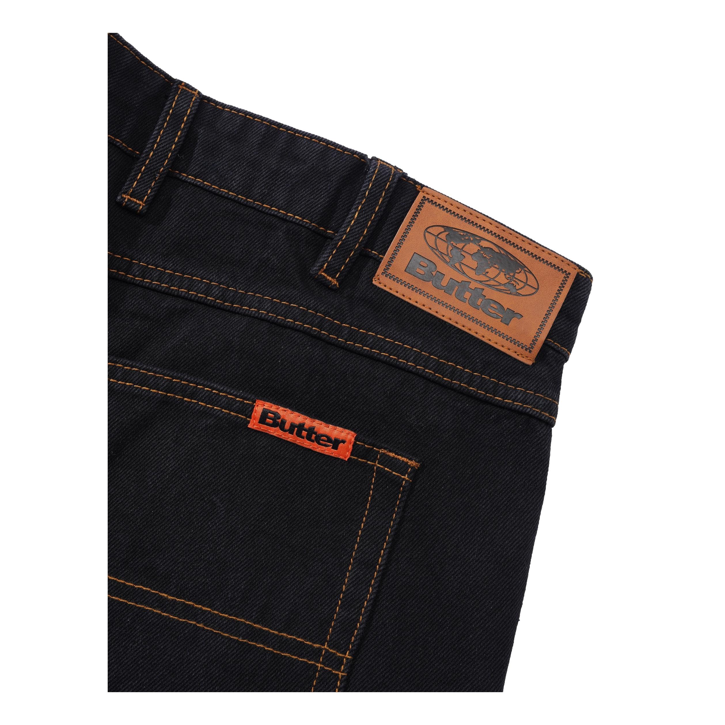 Butter Baggy Denim Jeans Washed Black