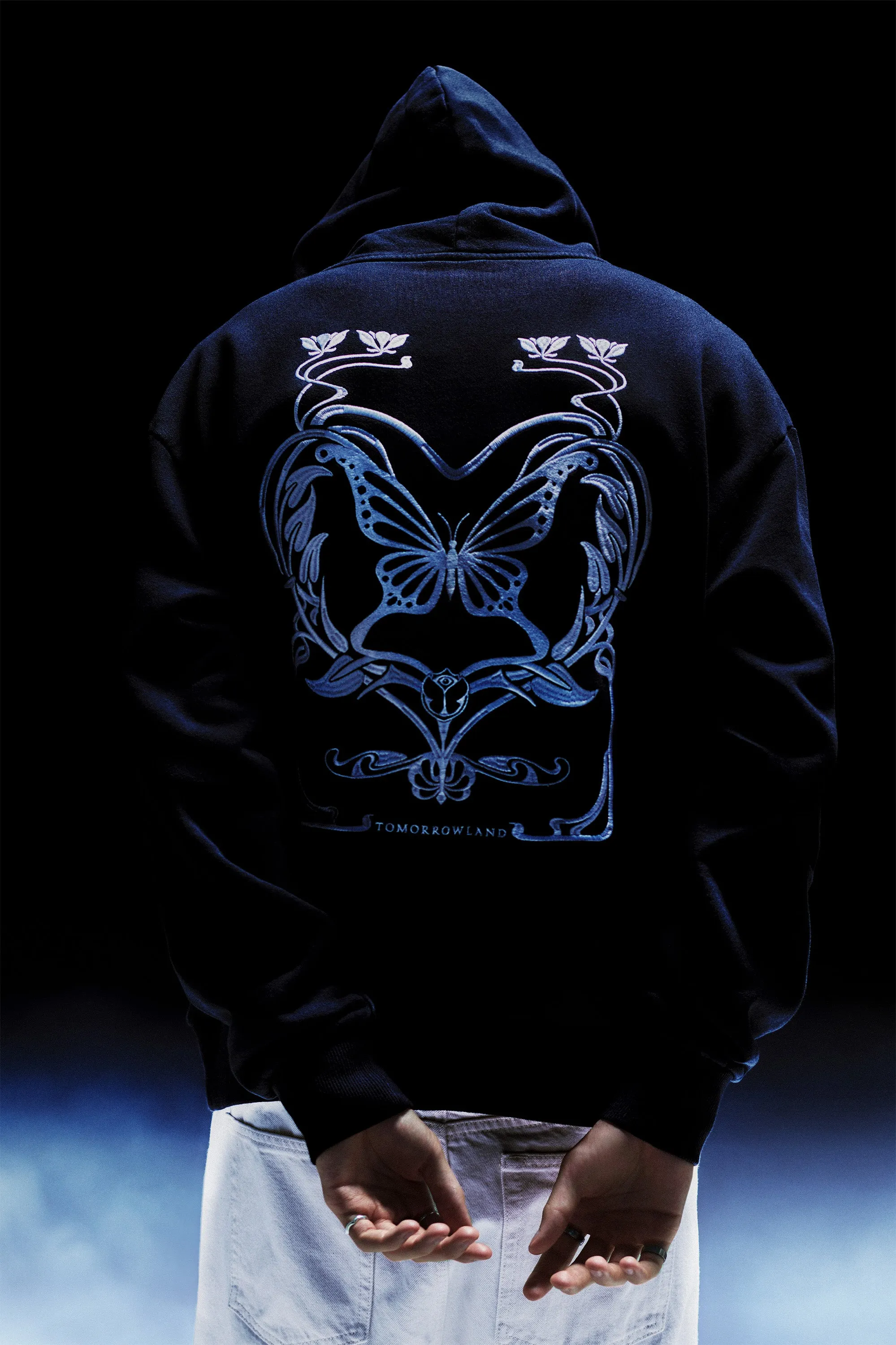 BUTTERFLY CONTRAST HOODIE