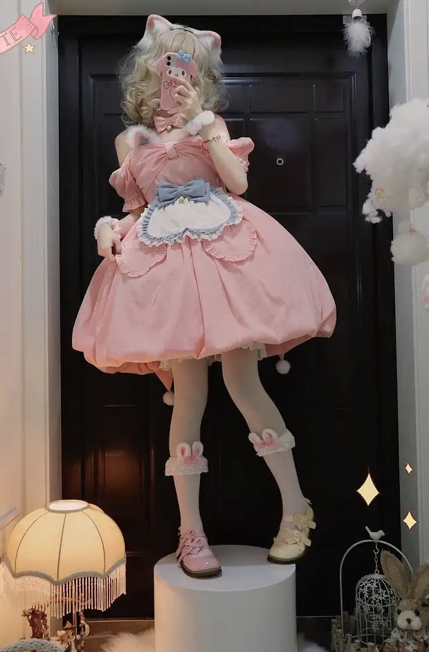 buy 1 dress get 1 dress free limited time only magic cat maid Lolita dress please read product info page