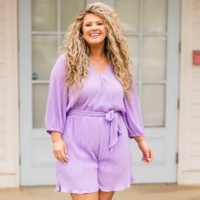 Call It Like I See It Romper, Lavender