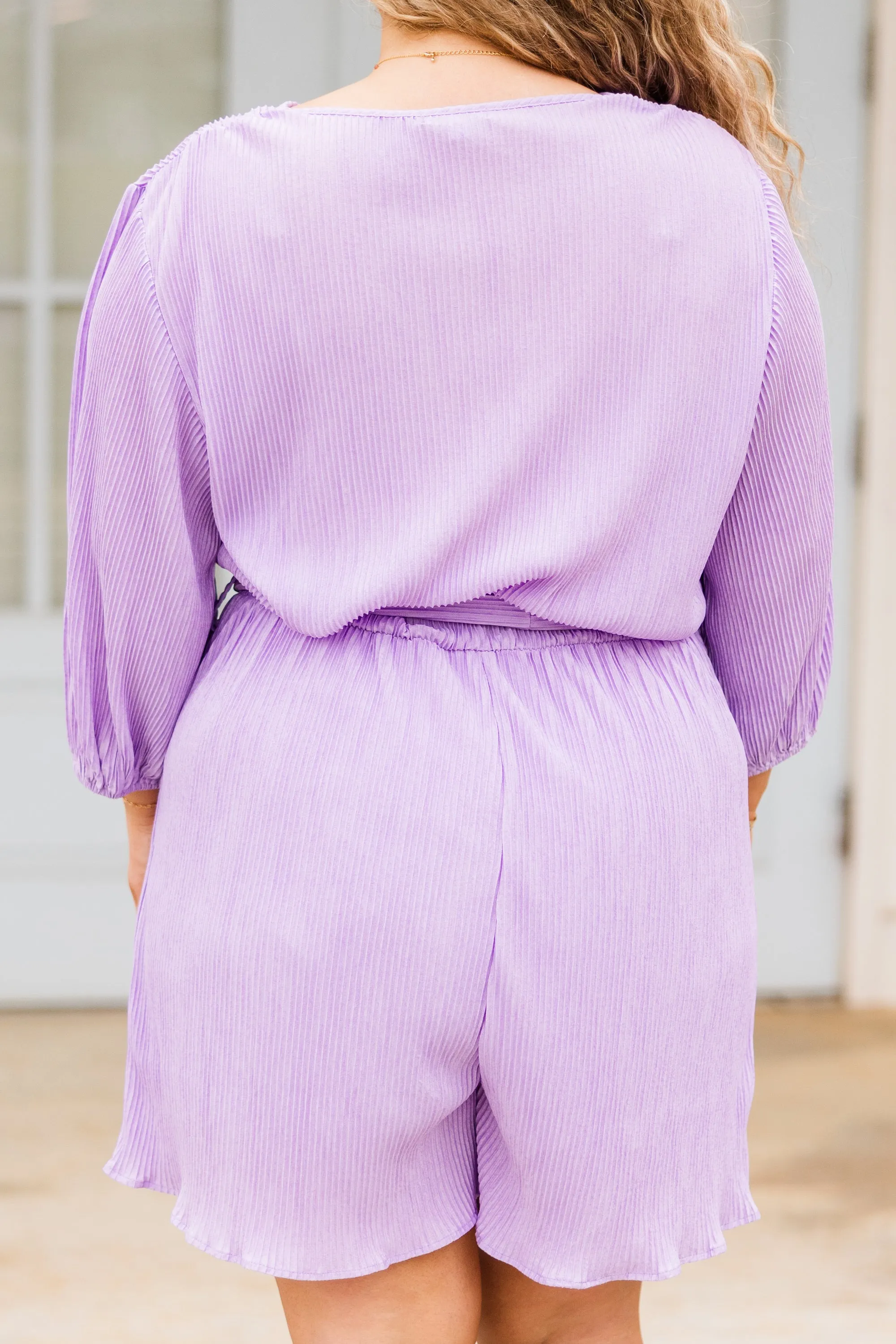 Call It Like I See It Romper, Lavender