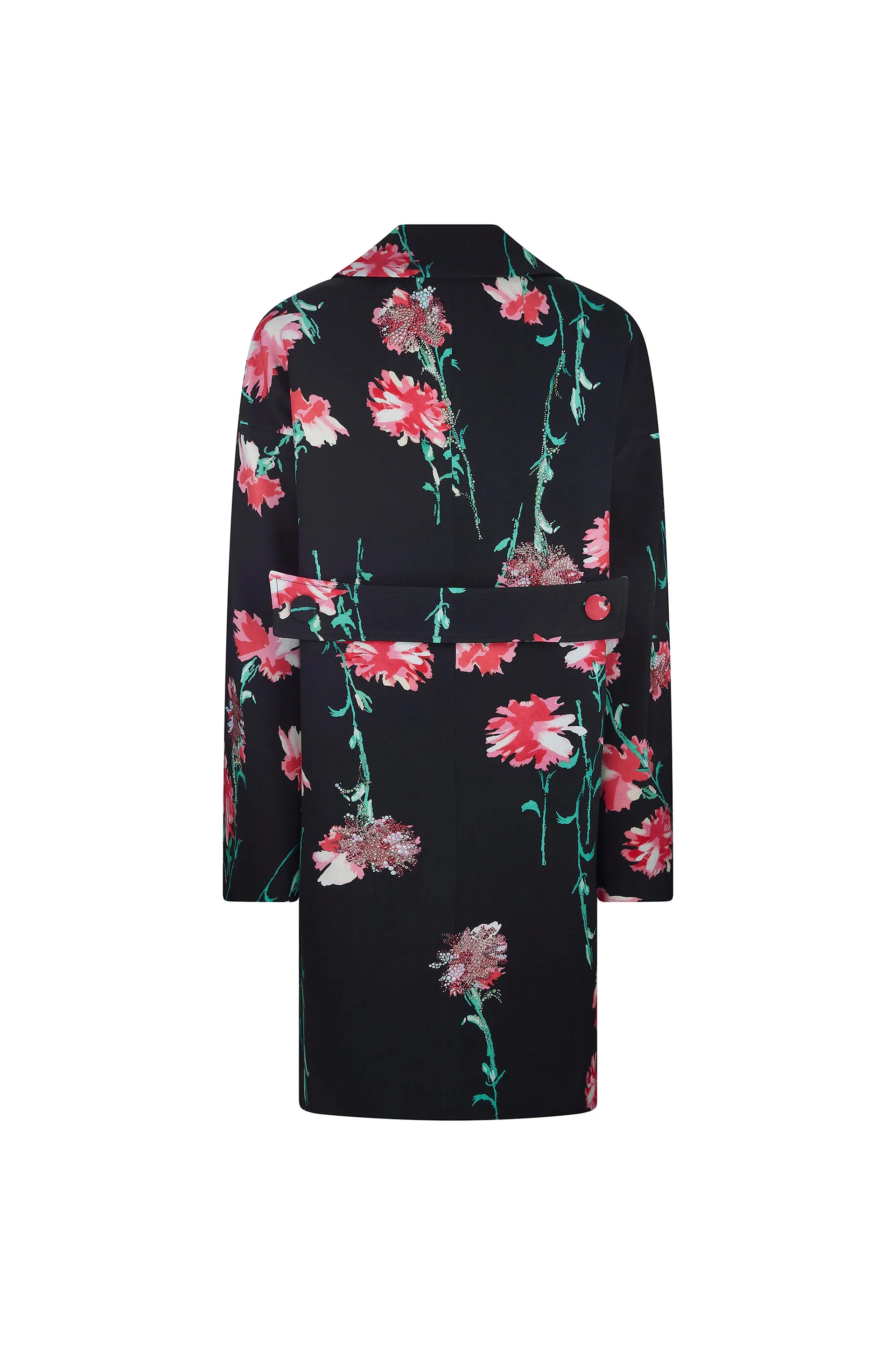 'CECIL BEATON PINK CARNATION' L/S PATCH POCKET COAT