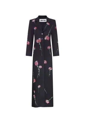 'CECIL BEATON PINK CARNATION' MAXI COAT