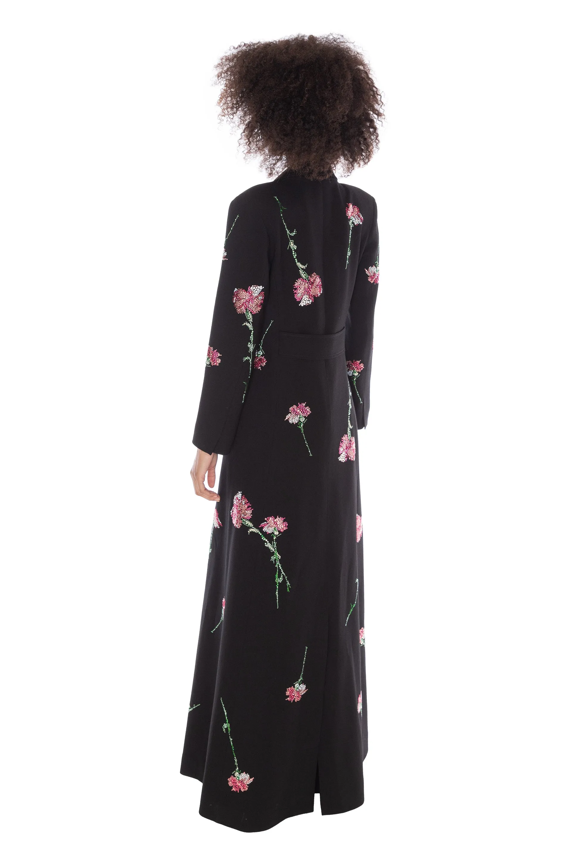 'CECIL BEATON PINK CARNATION' MAXI COAT