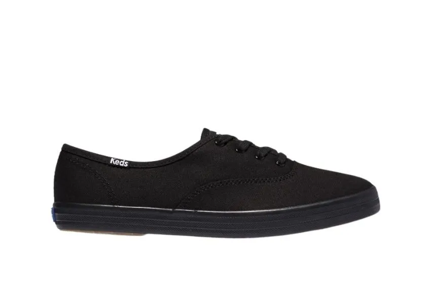 Champion Black Lace-Up Canvas Sneaker