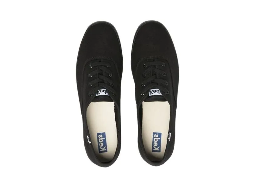 Champion Black Lace-Up Canvas Sneaker