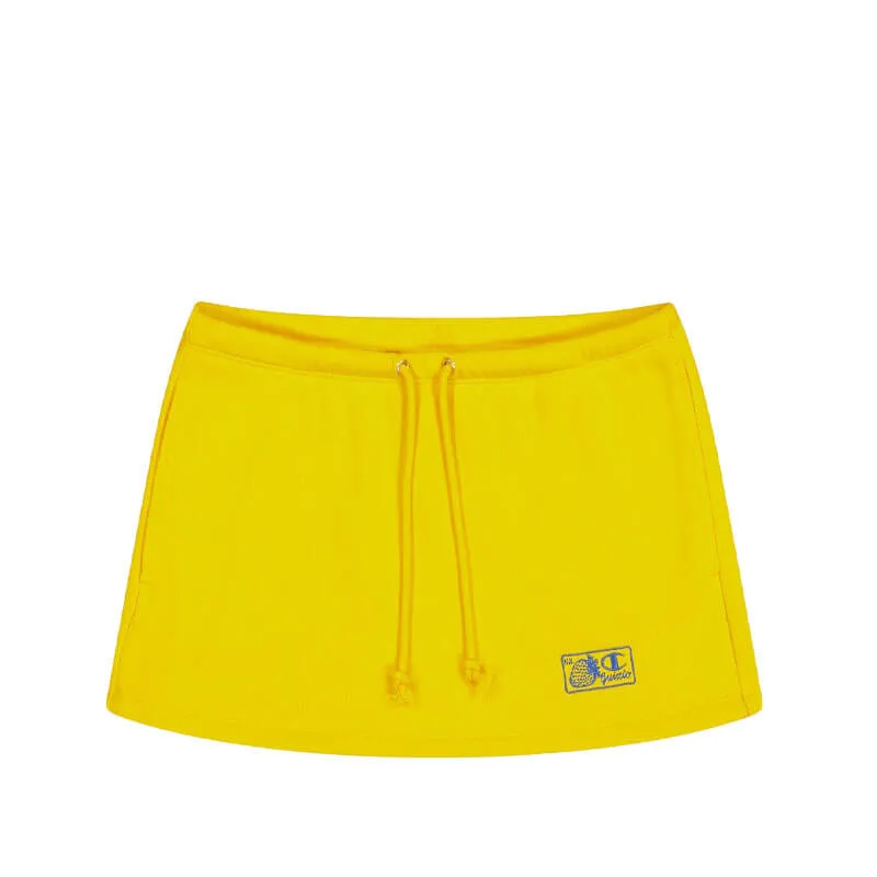 Champion x Guizio Micro Mini Skirt - Yellow Cab