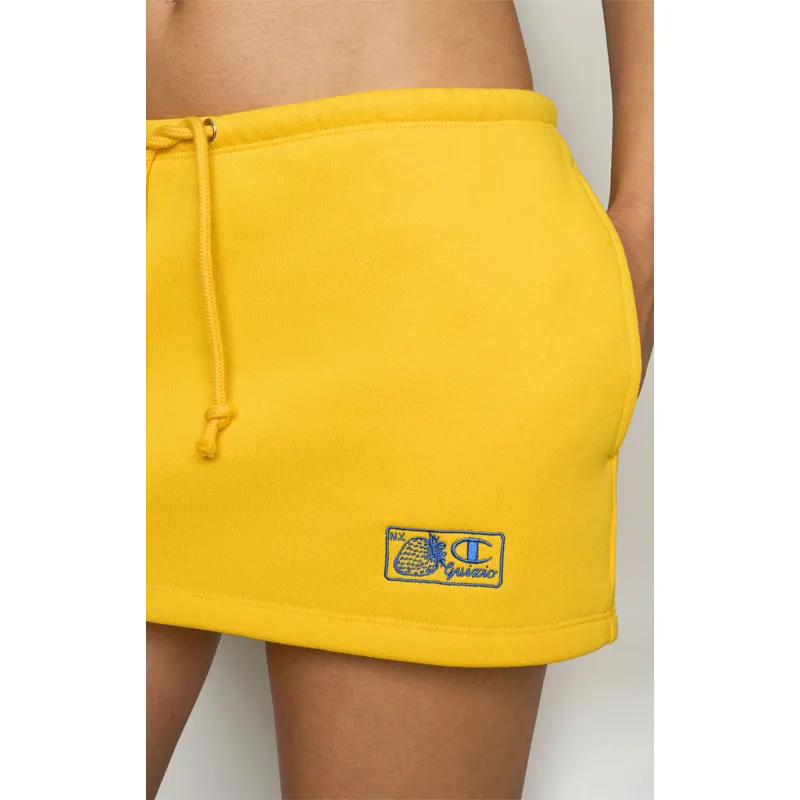 Champion x Guizio Micro Mini Skirt - Yellow Cab