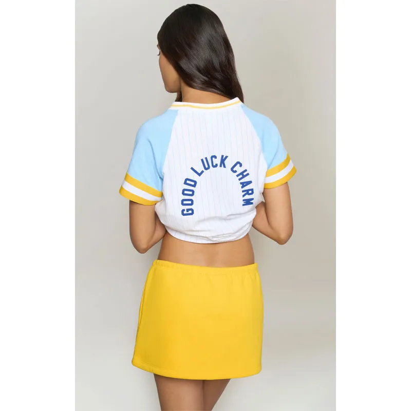 Champion x Guizio Micro Mini Skirt - Yellow Cab