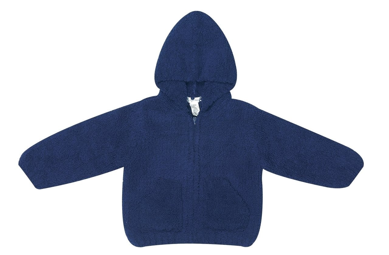 Chenille Hoodie / Navy Blue