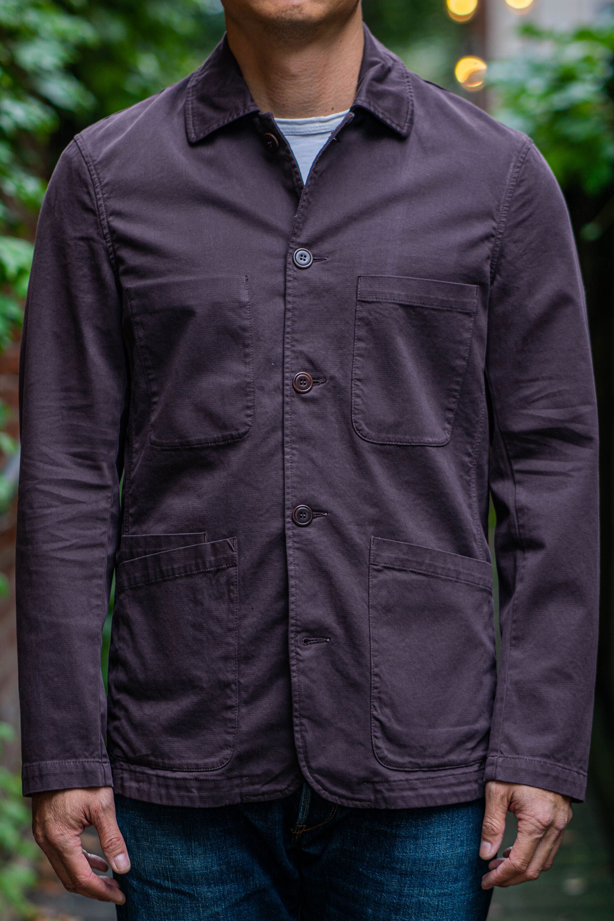 C.O.F. Studio Brewer Jacket - Cotton Structure Burgundy