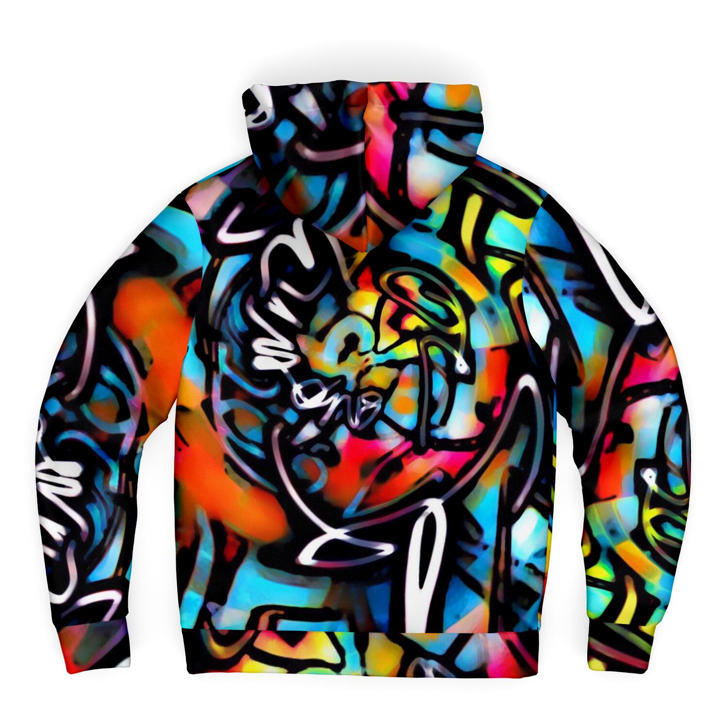 Colorful Graffiti Streetart Chaos Sherpa Hoodie