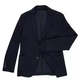 Coustan Structure Tech Piquet Knit Wool Blazer (dark blue)