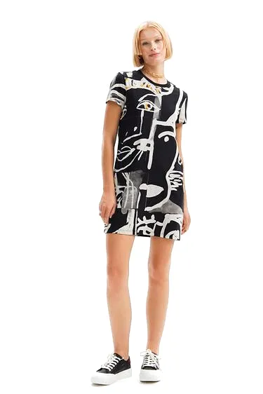 Desigual Face Mini T-Shirt Dress